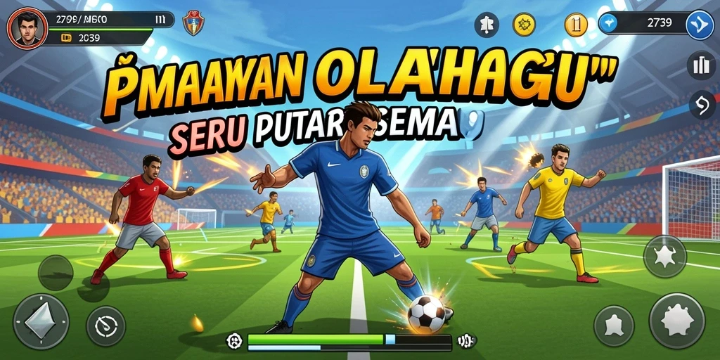 Tangkapan layar menunjukkan aksi seru dalam permainan olahraga.