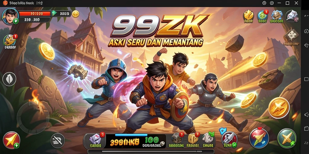 Gameplay mendebarkan dari 999ZK dengan aksi penuh adrenalin.