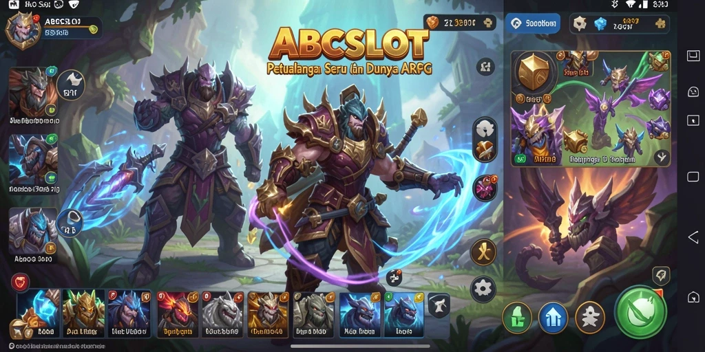 Tampilan aksi seru dari gameplay ARPG di ABCSLOT.