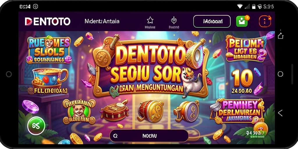 Tampilan gameplay DENTOTO yang menarik dan interaktif.