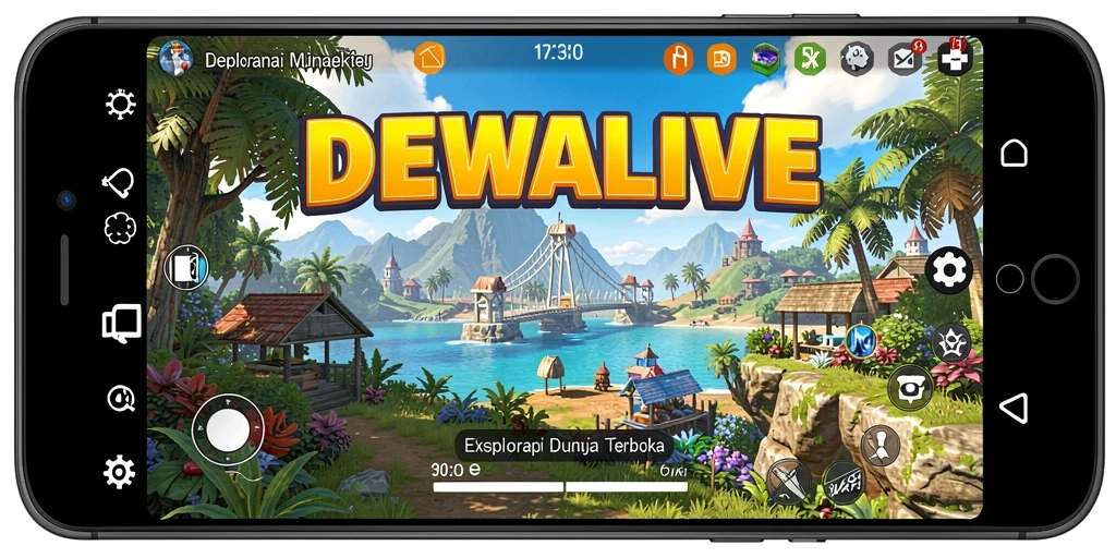 Tangkapan layar menunjukkan eksplorasi mendalam dalam DEWALIVE.