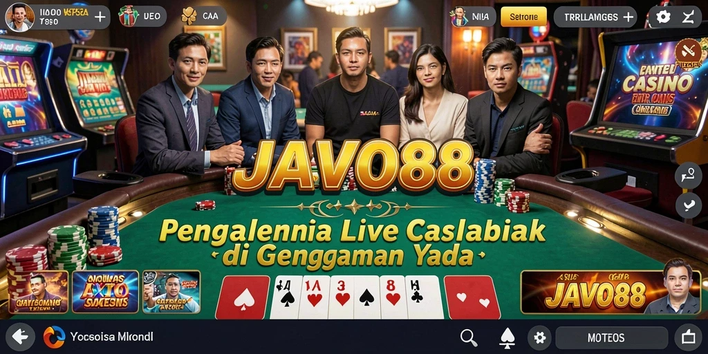 Gameplay mendebarkan JAVO88 Live Casino dengan dealer profesional.