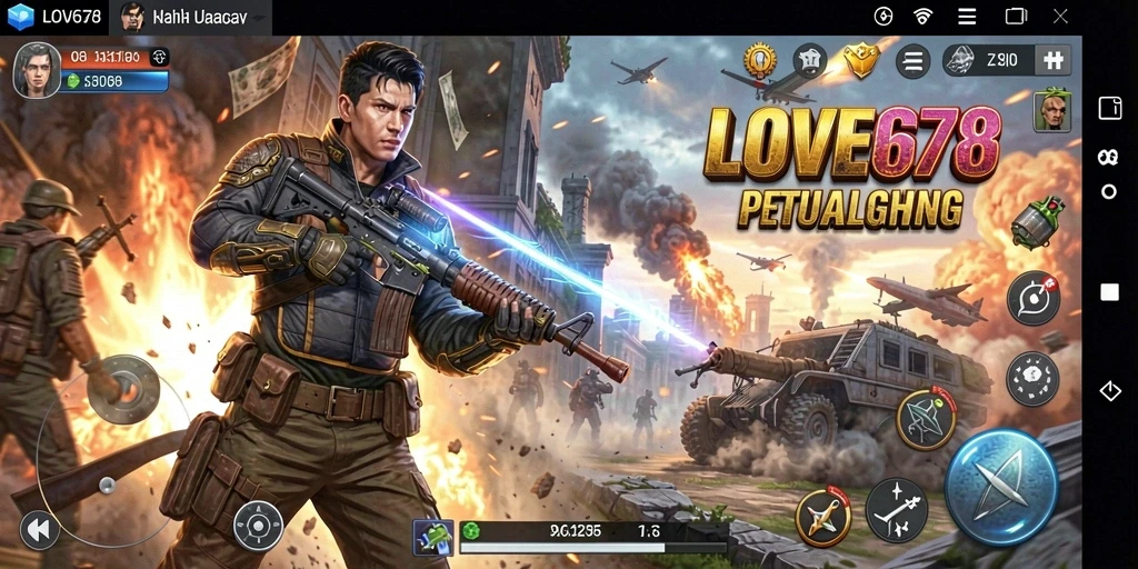 Tampilan gameplay LOVE678 dengan aksi seru dan grafis menawan.