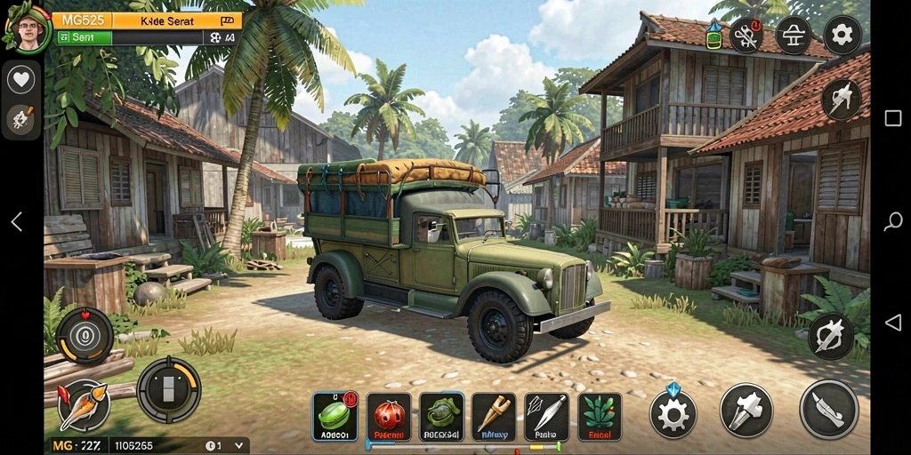 Tampilan seru dari gameplay MG525 yang mengasyikkan.
