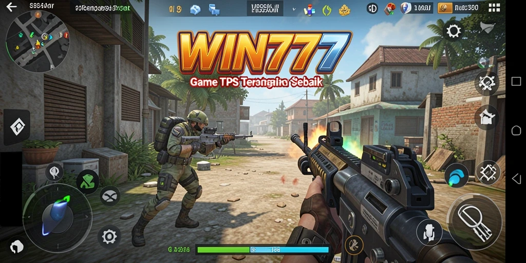 Tampilan gameplay seru dari WIN777 yang menampilkan aksi TPS.