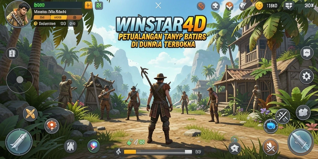 Tampilan menarik dari gameplay Open World di WINSTAR4D.