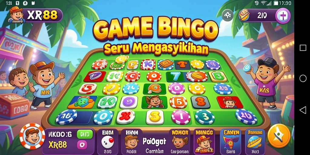 Tampilan gameplay seru dalam aplikasi Bingo XR88.